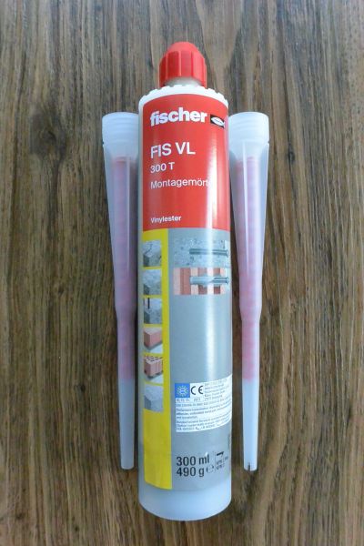 Fischer Montagemörtel FIS VL 300 T + 2 Statikmischer